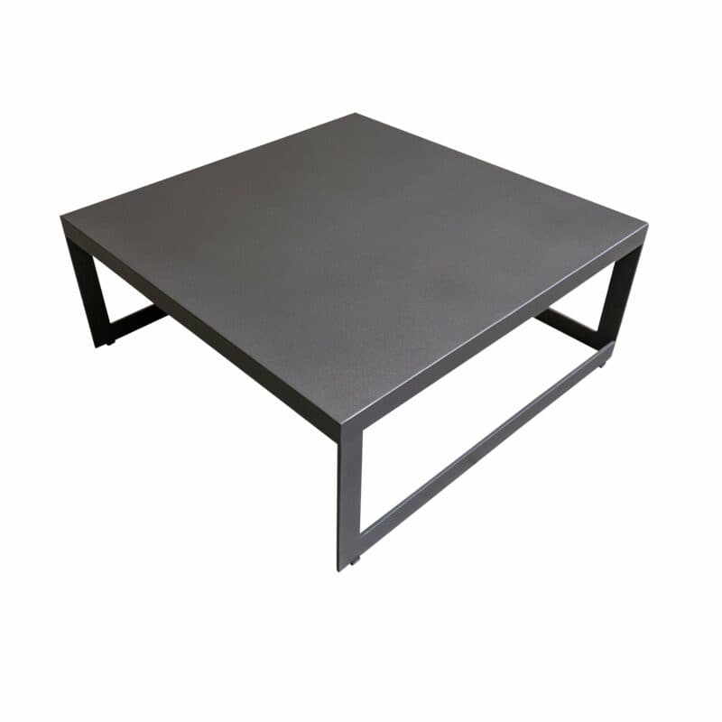 Jati&Kebon "Burford" Loungetisch, Aluminium eisengrau 90x90 cm