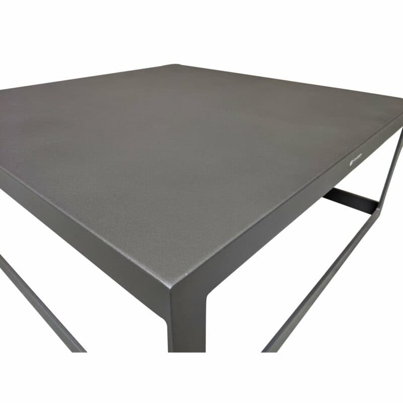 Jati&Kebon "Burford" Loungetisch, Aluminium eisengrau 90x90 cm