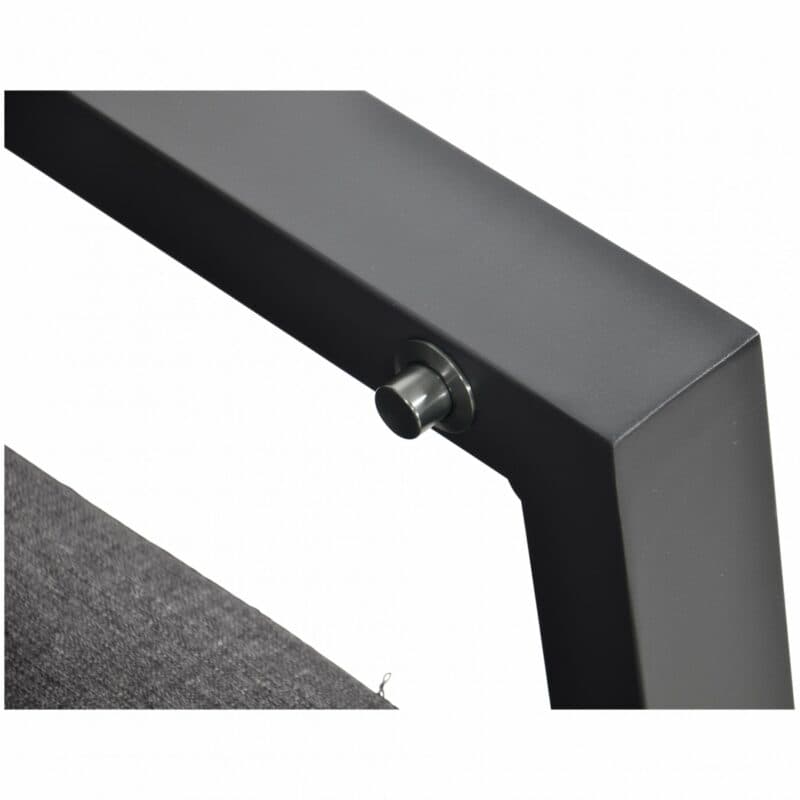 Lesli Living Loungeset 4-tlg. "Ohio", Alu charcoal, Bezug Olefin anthrazit