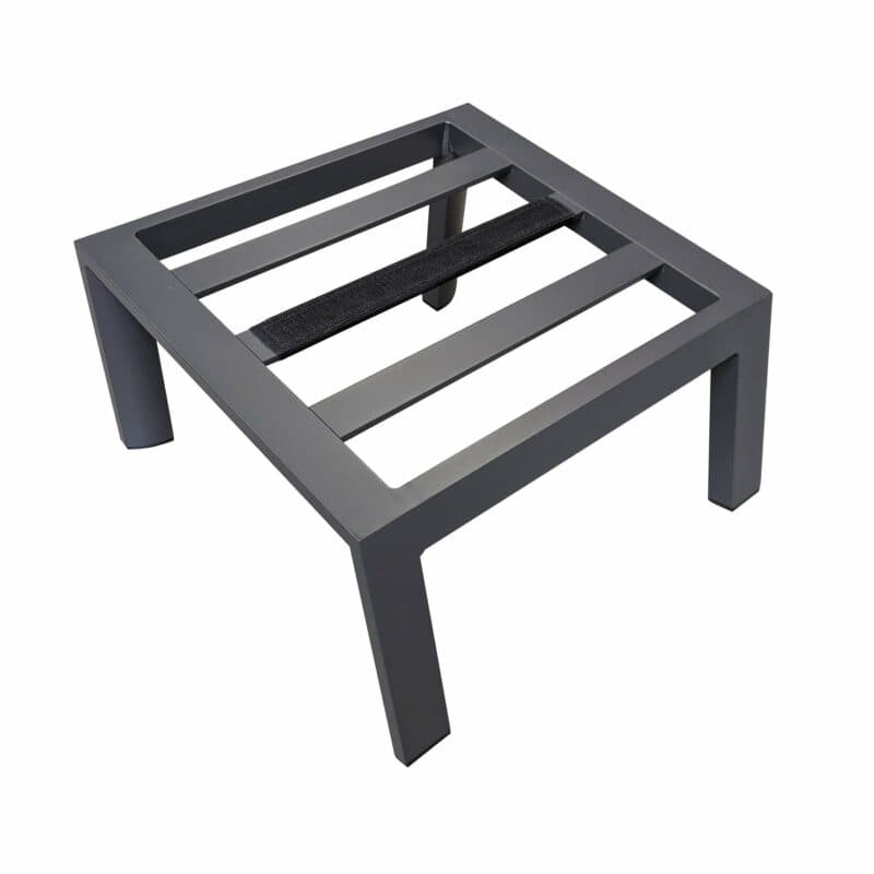 Lesli Living Loungehocker "Ohio", Gestell Alu anthrazit