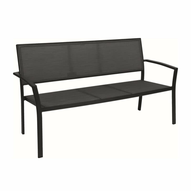 Stern "Allround" Bank 2,5 Sitzer, Alu anthrazit, Textilen karbon