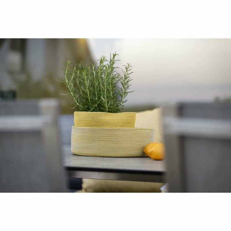 Stern Korb-Set 2-tlg., gelb