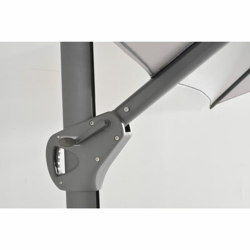4Seasons Outdoor "Hacienda" Pendelschirm 300x400 cm, Gestell Aluminium anthrazit, Bezug Solefin mid grey, Detail Kurbel