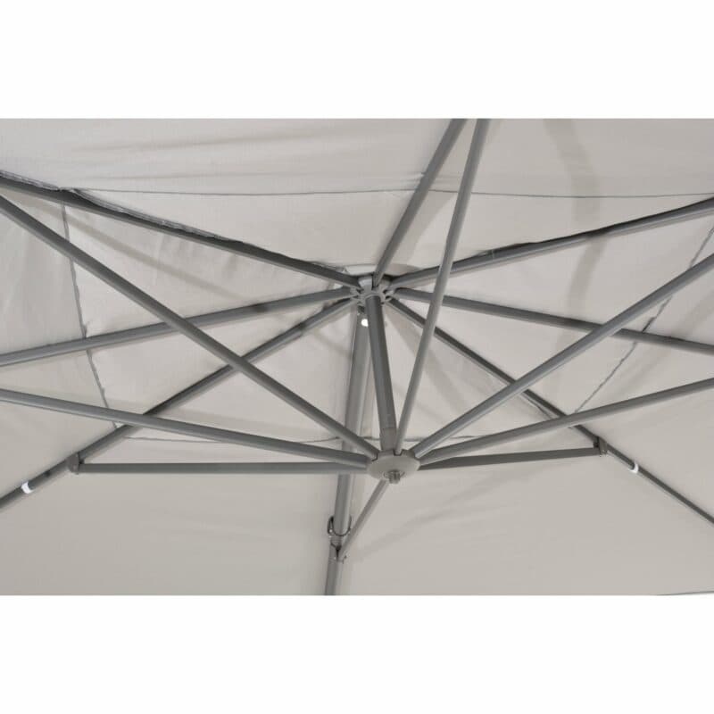 4Seasons Outdoor Pendelschirm "Siesta Premium", Gestell Alu anthrazit, Bezug mid grey