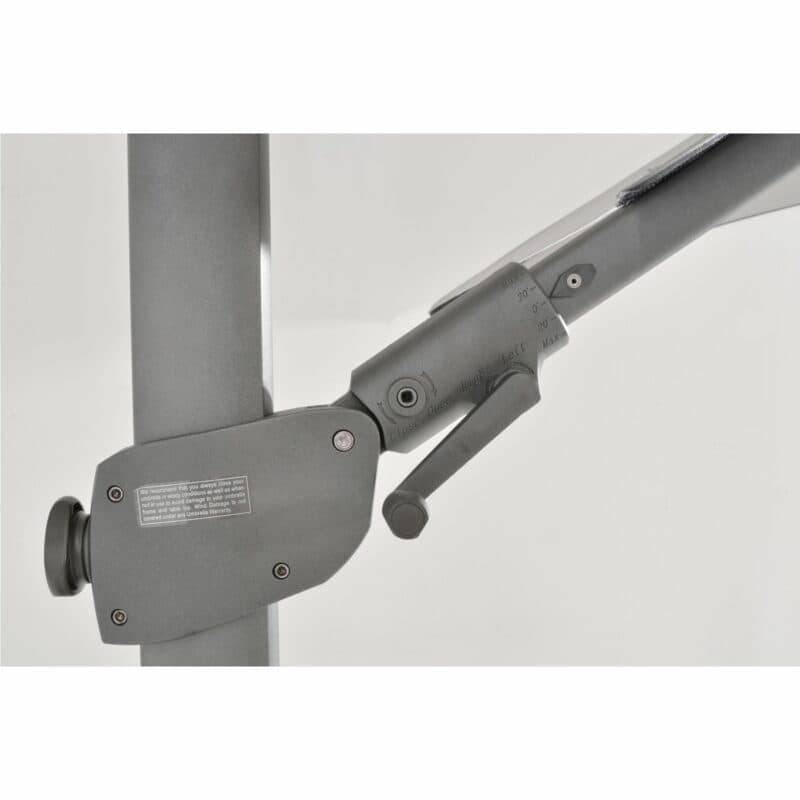 4Seasons Outdoor Pendelschirm "Siesta Premium", Gestell Alu anthrazit, Bezug mid grey