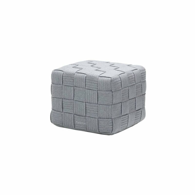 Cane-line "Cube" Hocker, Soft Rope light grey