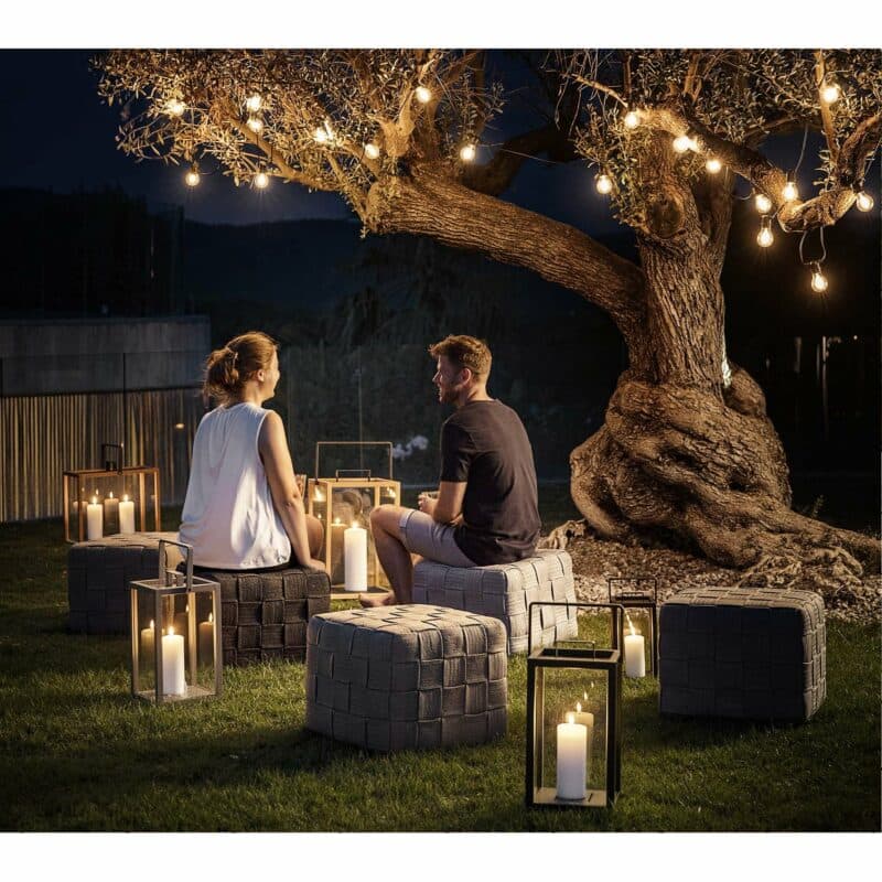 Cane-line "Cube" Hocker, Soft Rope