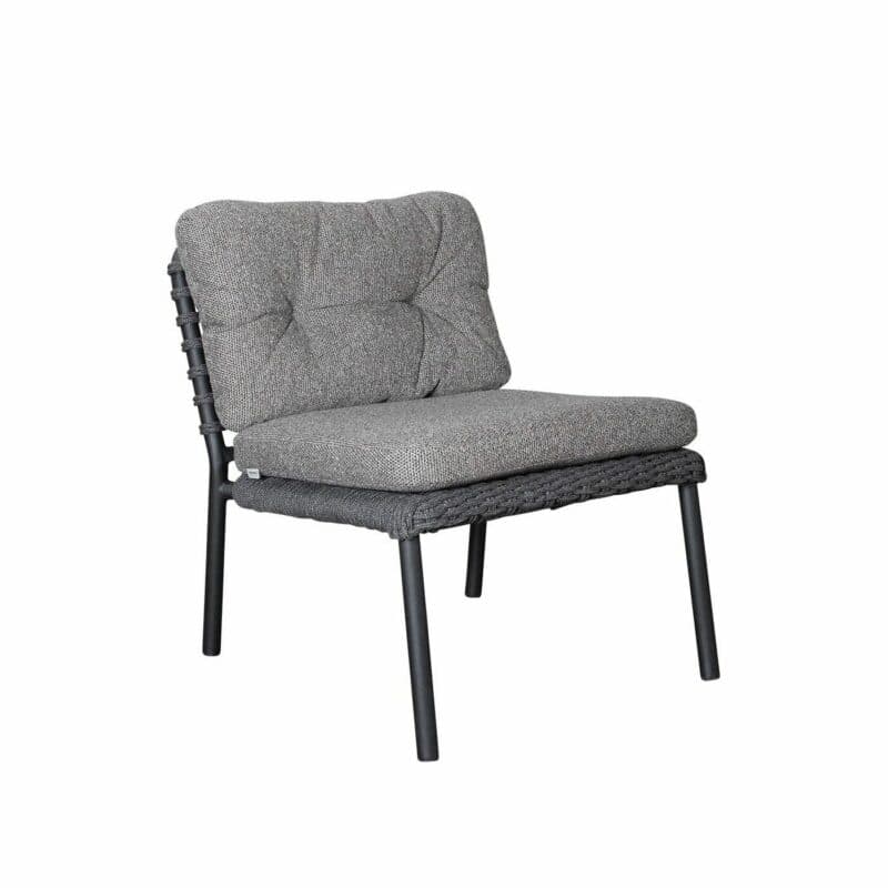 Cane-line "Ocean" Einzelmodul, Soft Rope dark grey mit Kissensatz dark grey