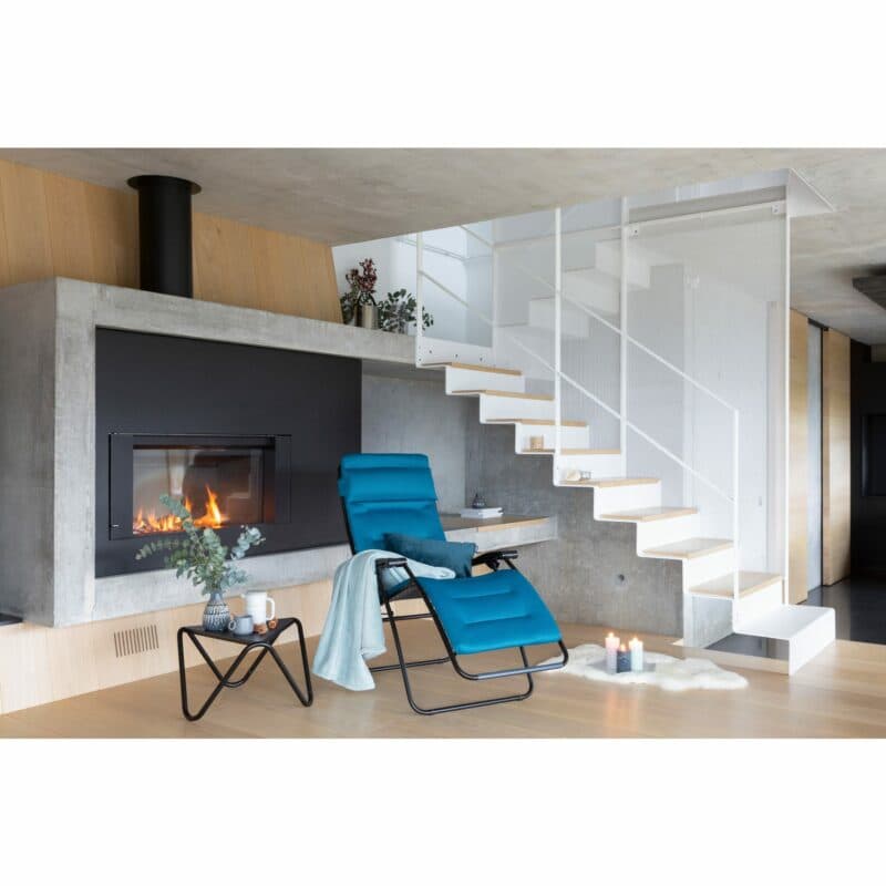 Lafuma "RSX Clip" Relaxsessel, Stahl schwarz, Air Comfort® coral blue © LAFUMA MOBILIER - Pierrick Verny