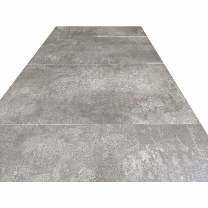 Lesli Living "Murcia" Gartentisch 220x100 cm, Alu charcoal, Tischplatte Keramik stone