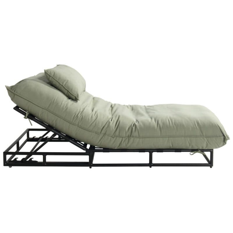 Hartman "Emma" Daybed, Gestell Aluminium schwarz, Sunbrella French Green