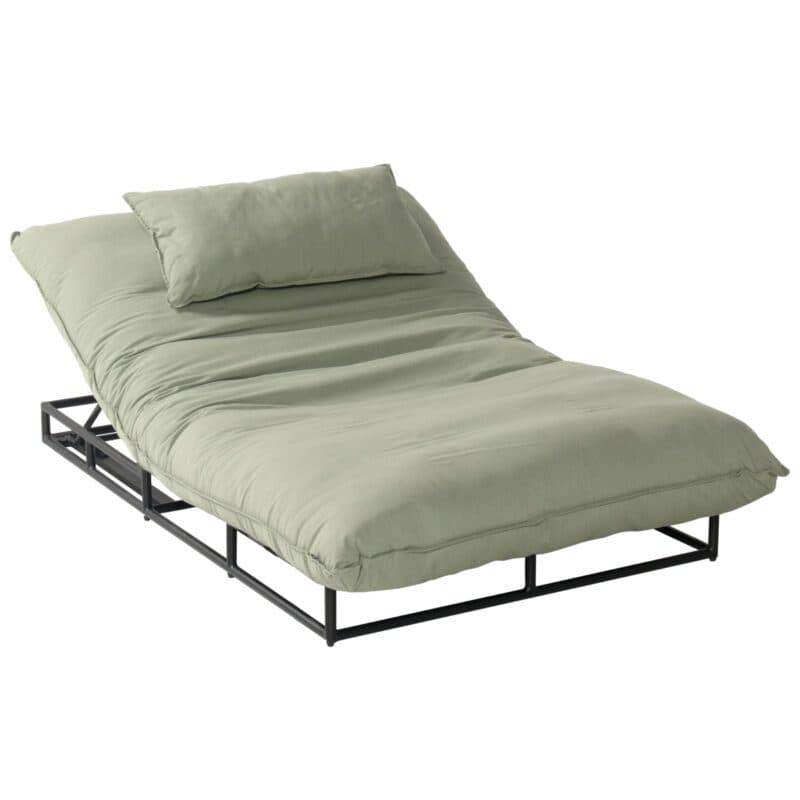 Hartman "Emma" Daybed, Gestell Aluminium schwarz, Sunbrella French Green