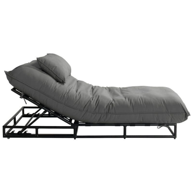 Hartman "Emma" Daybed, Gestell Aluminium schwarz, Sunbrella Mid Grey