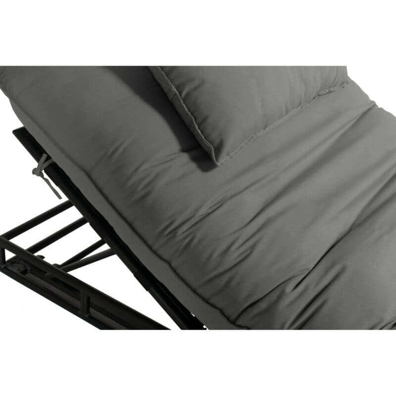 Hartman "Emma" Daybed, Gestell Aluminium schwarz, Sunbrella Mid Grey