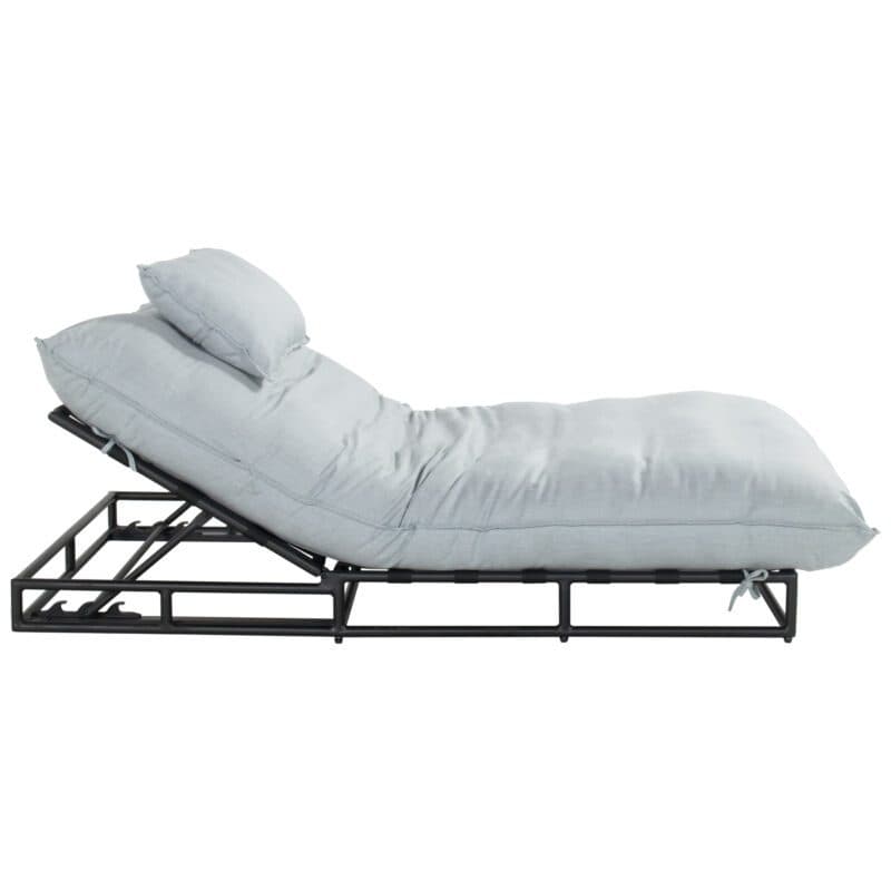Hartman "Emma" Daybed, Gestell Aluminium schwarz, Sunbrella Sky Blue