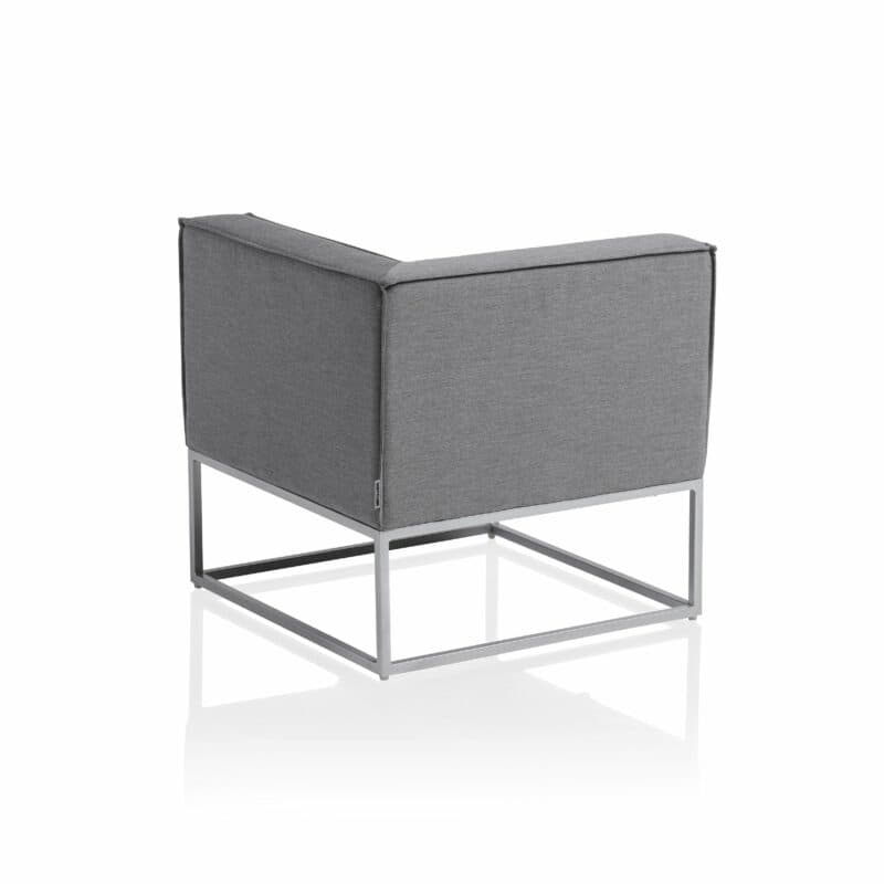 Kettler "Modena" Lounge-Eckteil, Gestell Aluminium silber, Polster Sunbrella® flanelle