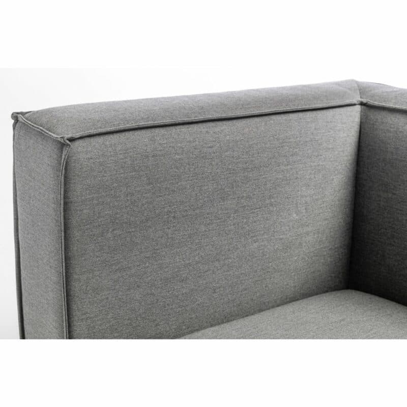 Kettler "Modena" Lounge-Eckteil, Gestell Aluminium silber, Polster Sunbrella® flanelle, Detail Armlehne