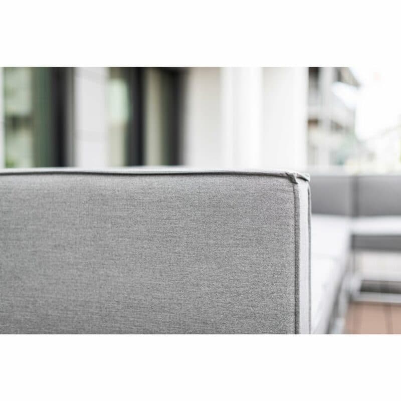 Kettler "Modena" Loungegruppe, Gestell Aluminium silber, Polster Sunbrella® flanelle, Detail Eckteil