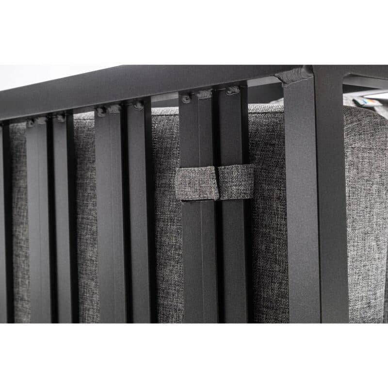 Kettler "Ocean Skid Modular"/"Ocean Skid City Line" Serien, Gestell Aluminium anthrazit, Kissenbefestigung