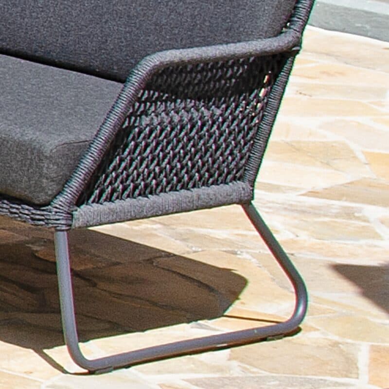 Sonnenpartner "Poison“ Loungemodul, Gestell Aluminium grau, Geflecht Polyrope dunkelgrau