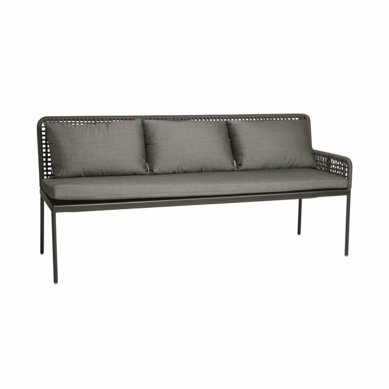 Stern "Greta" Diningecke links, Alu anthrazit, Rope platin