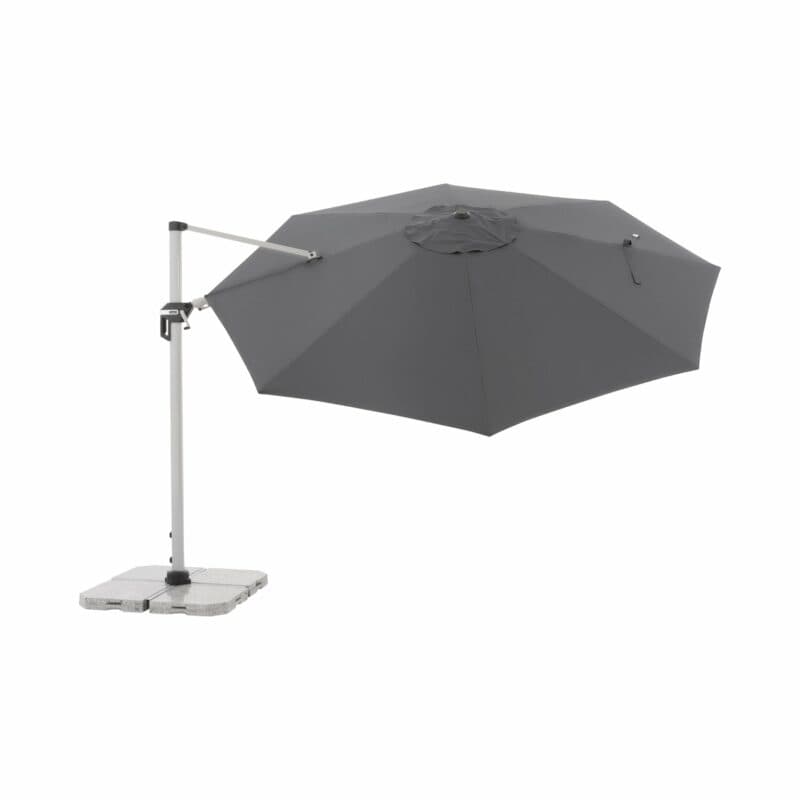 Doppler "Active" Ampelschirm Ø 370 cm, Aluminium, Bezug Anthrazit