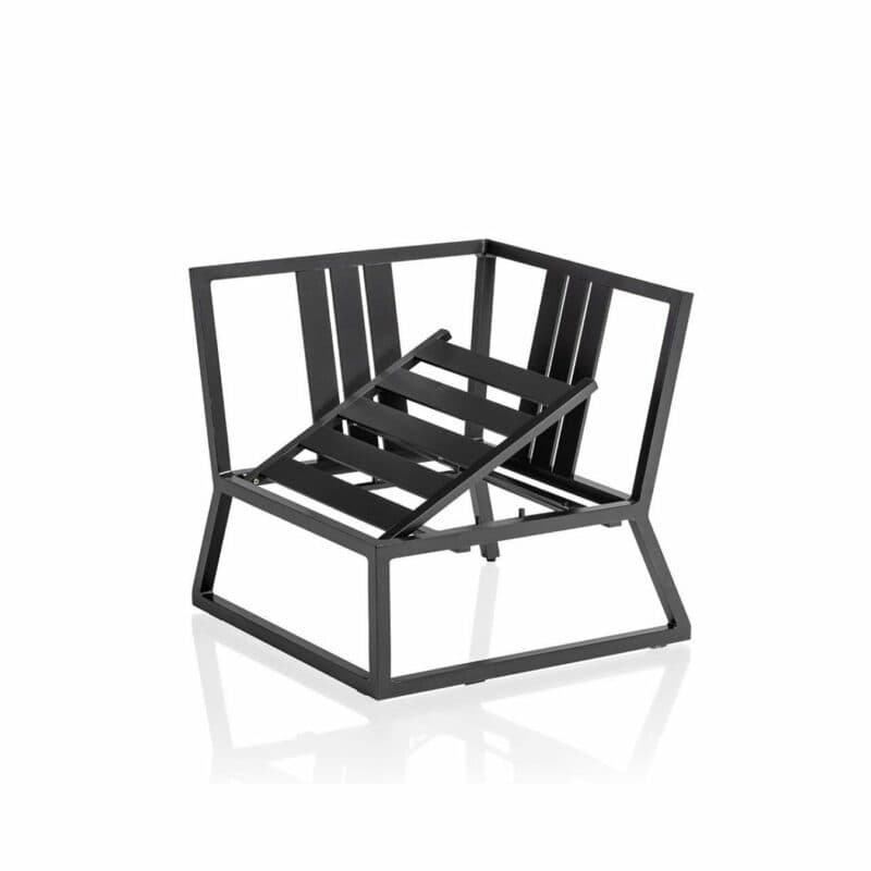 Kettler "Ocean Skid Modular/Ocean Skid City Line" Eckteil, Gestell Aluminium anthrazit, Sitzfläche verstellbar