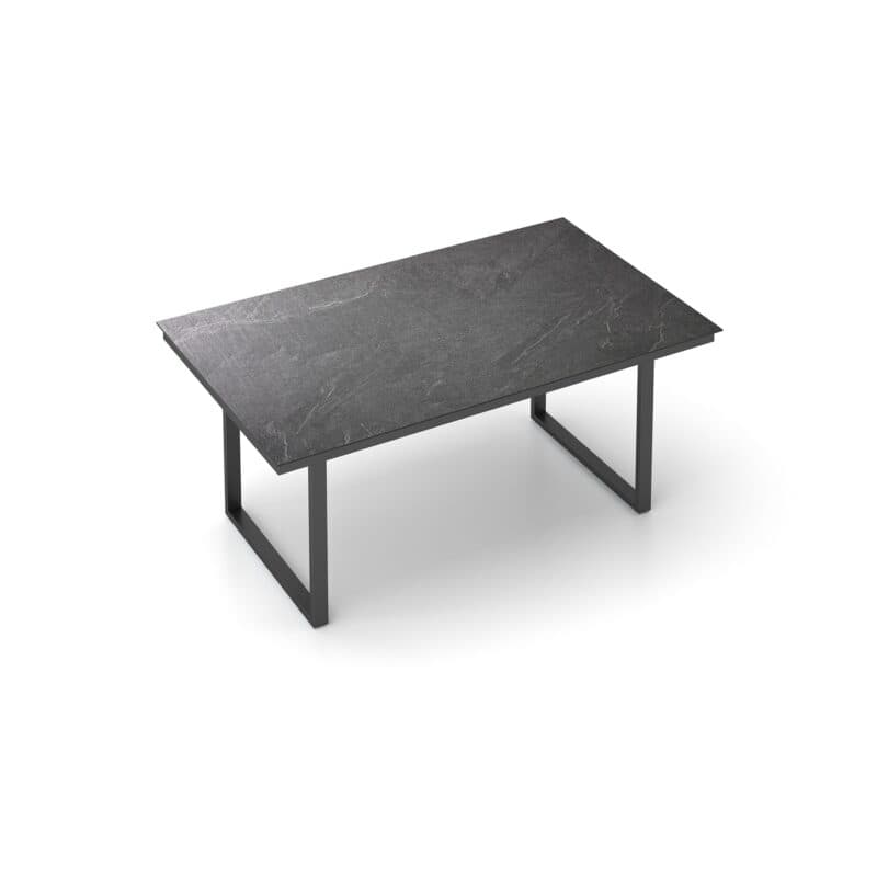 Kettler "Skate" Gartentisch Casual Dining, Gestell Aluminium anthrazit, Tischplatte HPL Jura anthrazit, 160x95 cm, Höhe ca. 68 cm