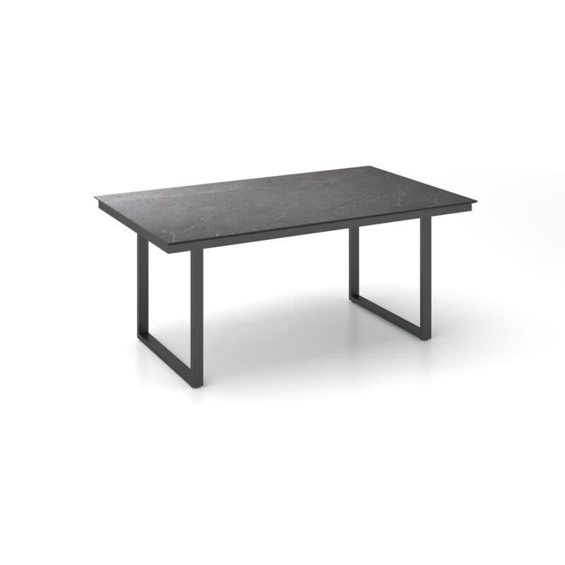 Kettler "Skate" Gartentisch Casual Dining, Gestell Aluminium anthrazit, Tischplatte HPL Jura anthrazit, 160x95 cm, Höhe ca. 68 cm