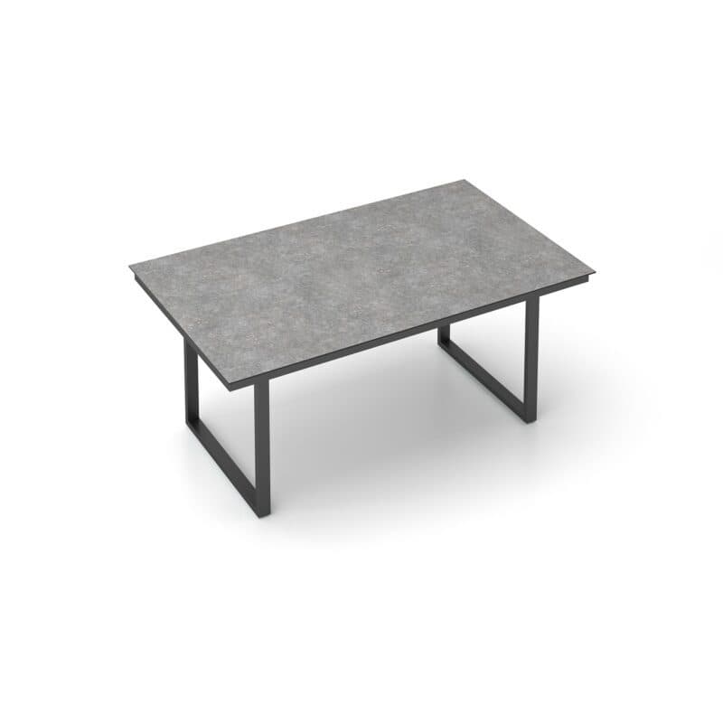 Kettler "Skate" Gartentisch Casual Dining, Gestell Aluminium anthrazit, Tischplatte HPL Kalksandstein, 160x95 cm, Höhe ca. 68 cm