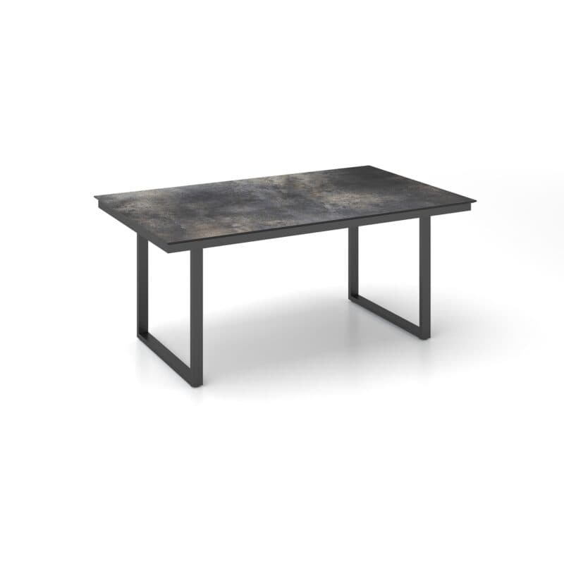 Kettler "Skate" Gartentisch Casual Dining, Gestell Aluminium anthrazit, Tischplatte HPL Titanit anthrazit, 160x95 cm, Höhe ca. 68 cm