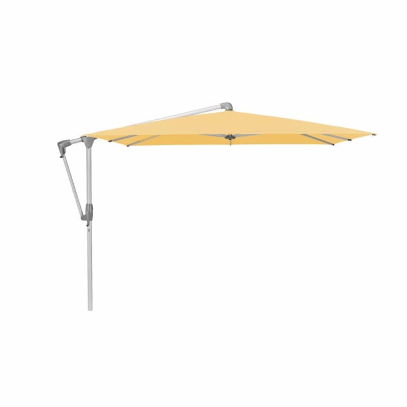 Glatz "SUNWING® Casa", Sonnenschirm, Gestell Aluminium natureloxiert, eckig, Dessin 438 - Straw (© by GLATZ AG, Schweiz)