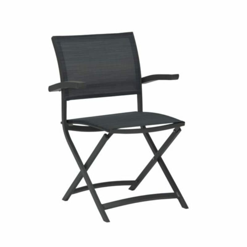 Balkonklappstuhl "Camillo" von Stern, Gestell Aluminium anthrazit, Textilgewebe karbon