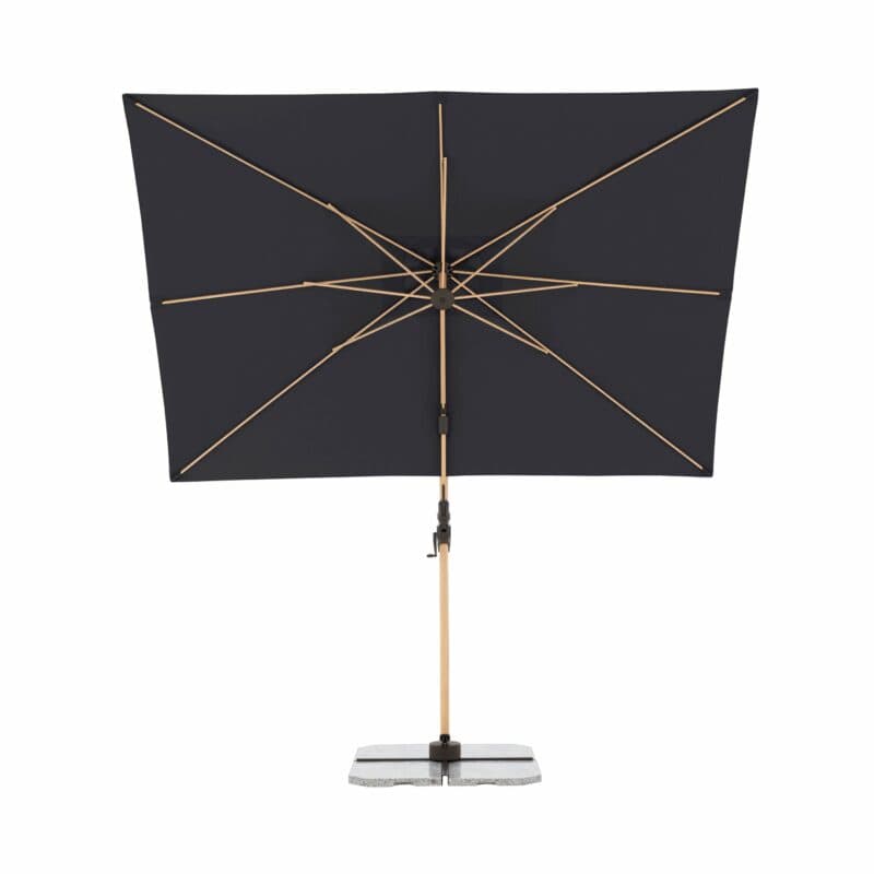 Doppler "Alu Wood Pendel AX Ultra" Ampelschirm 300x220 cm, Farbe 840 Anthrazit