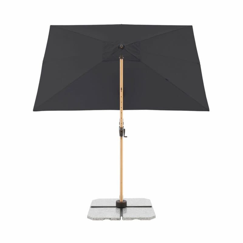 Doppler "Alu Wood Pendel AX Ultra" Ampelschirm 300x220 cm, Farbe 840 Anthrazit