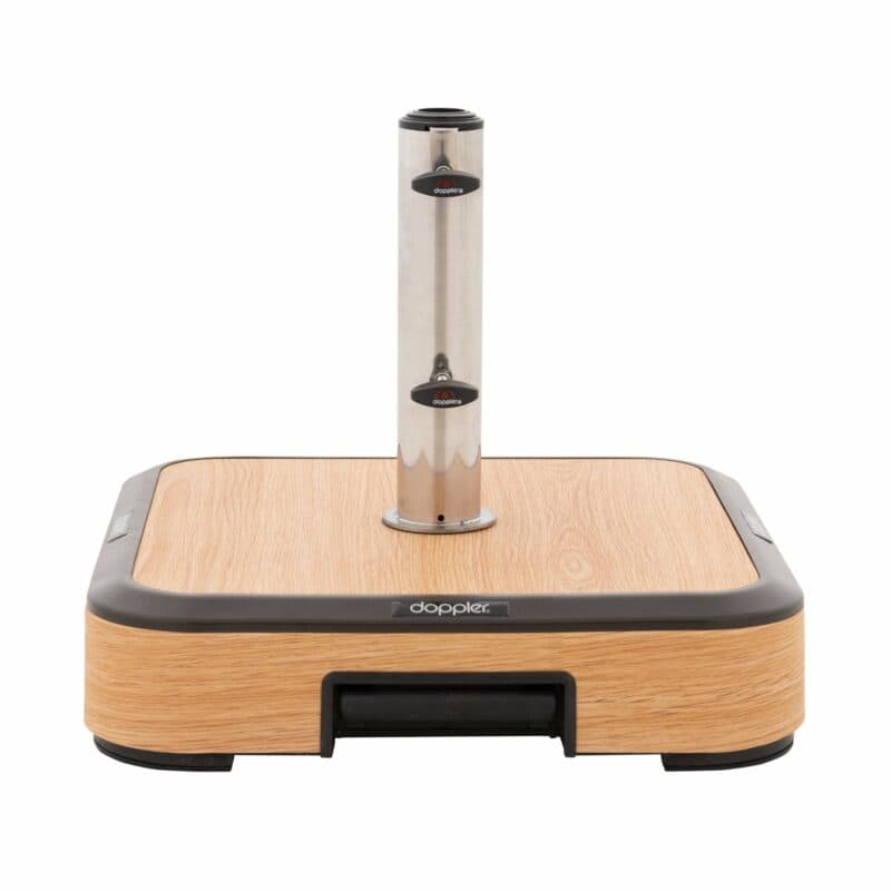 Doppler "Alu Wood" Schirmsockel mit Aluminium-Hülle, Gewicht 50 kg