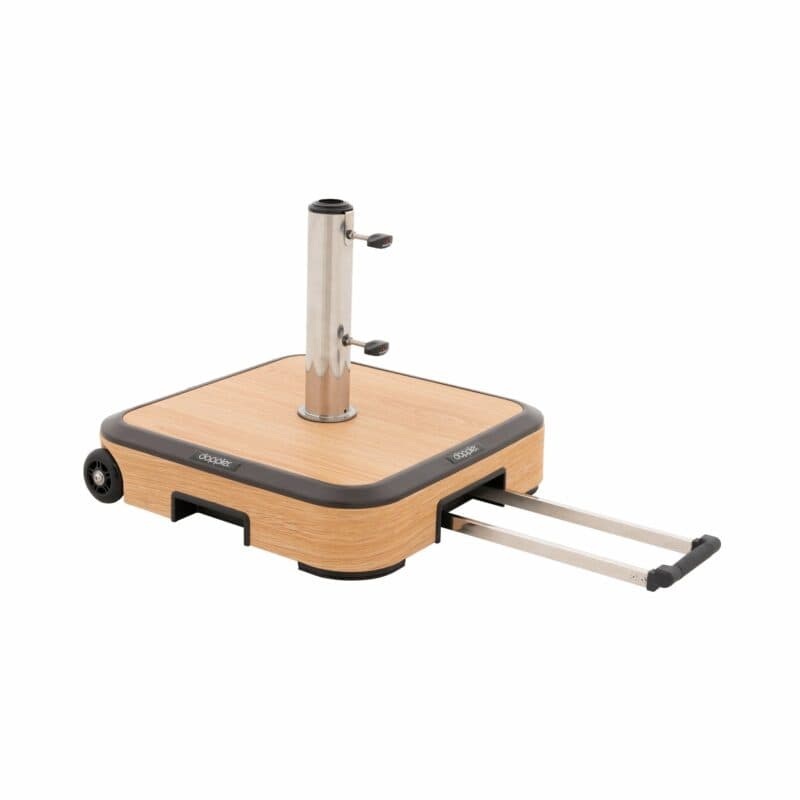 Doppler "Alu Wood" Schirmsockel mit Aluminium-Hülle, Gewicht 50 kg