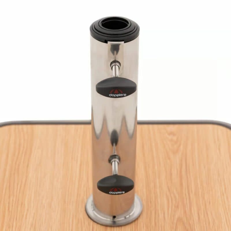 Doppler "Alu Wood" Schirmsockel mit Aluminium-Hülle, Gewicht 50 kg