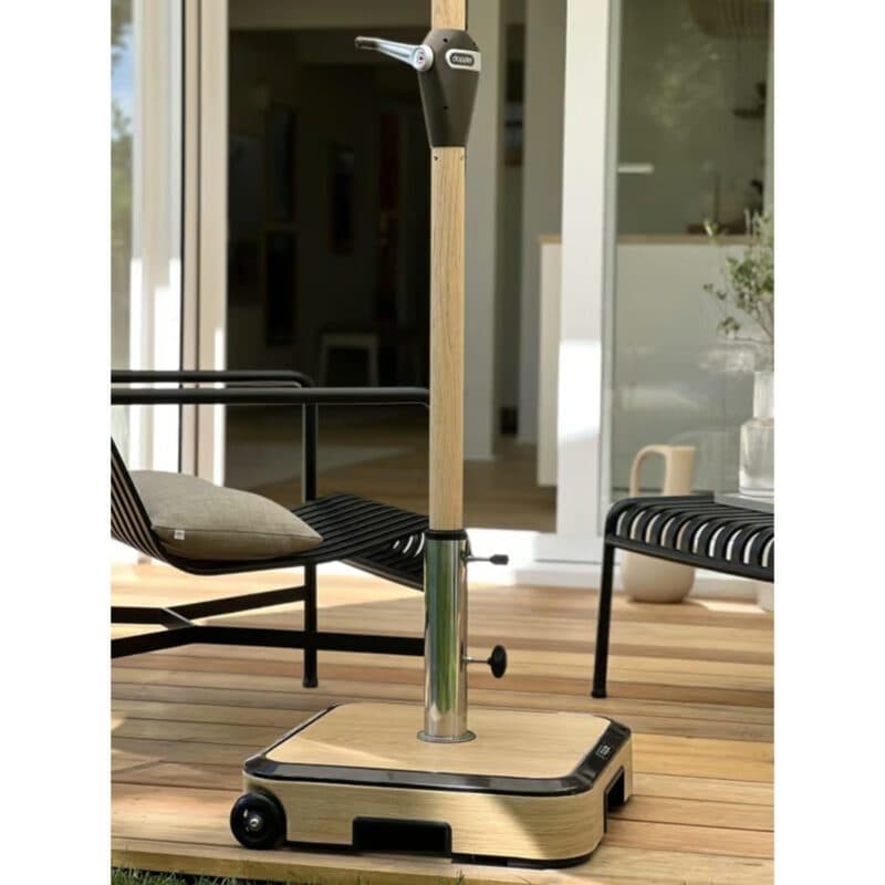 Doppler "Alu Wood" Schirmsockel mit Aluminium-Hülle, Gewicht 50 kg