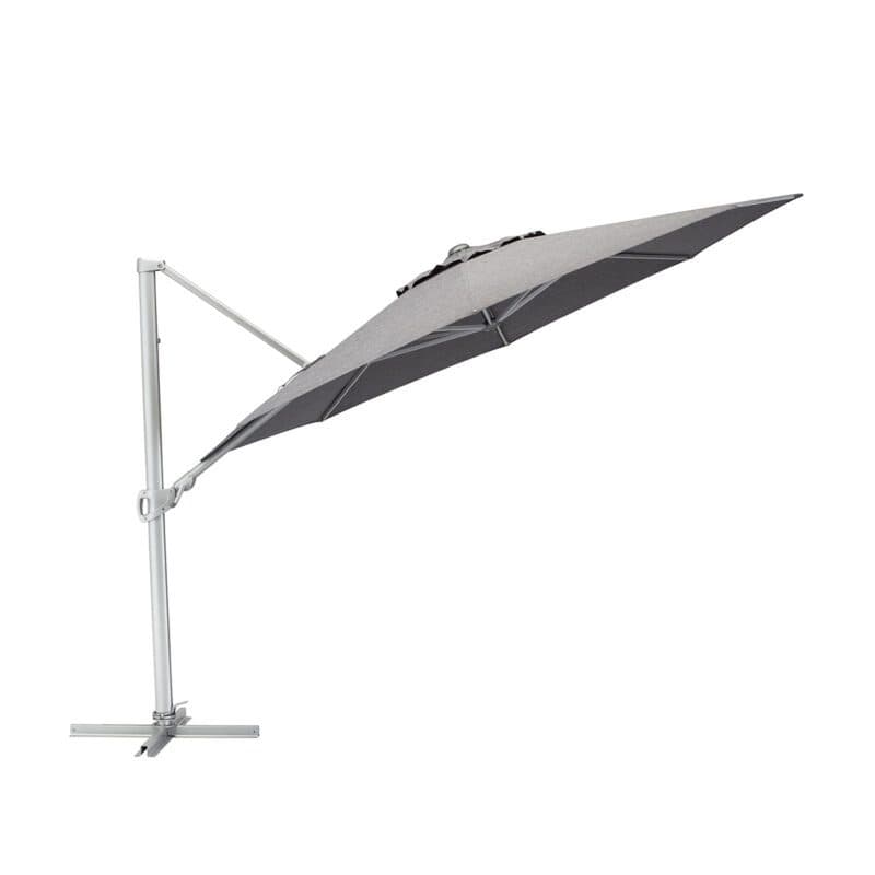 Kettler "Easy Turn" Pendelschirm Ø 330 cm, Alu silber, Schirmbezug charcoal