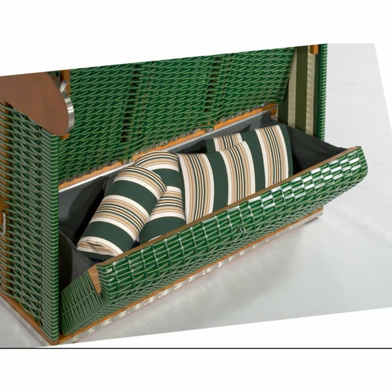 Sonnenpartner Strandkorb - Staufach im Rückenteil