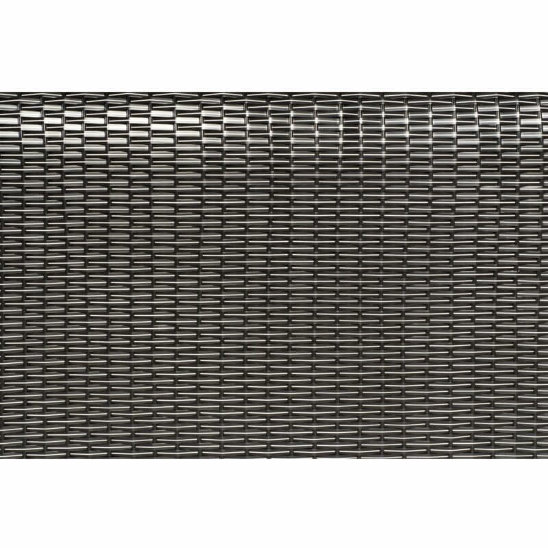 Sonnenpartner Strandkorb Polyrattangeflecht schwarz mit weißen Nadelstreifen