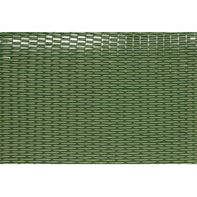 Sonnenpartner Strandkorb PVC-Geflecht grün mit beigen Nadelstreifen