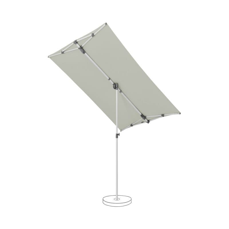 SUNCOMFORT® by GLATZ "Flex-Roof", Sonnenschirm, Dessin 013 - Light Grey