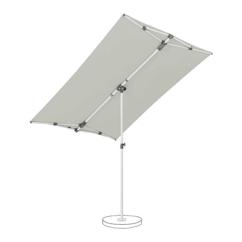 SUNCOMFORT® by GLATZ "Flex-Roof", Sonnenschirm, Dessin 013 - Light Grey