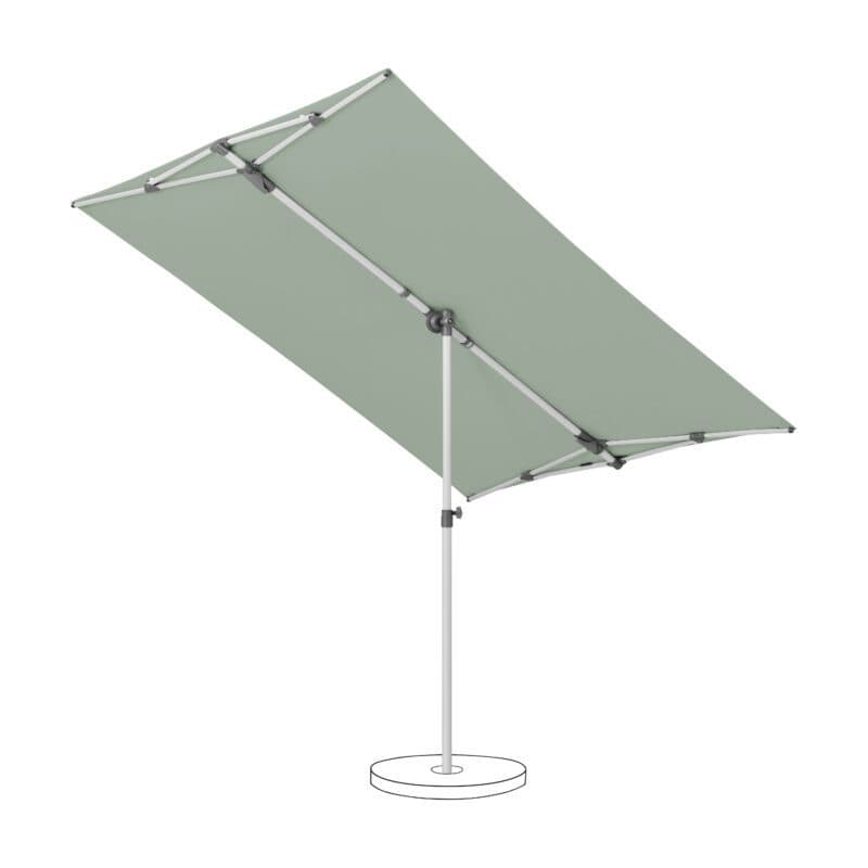 SUNCOMFORT® by GLATZ "Flex-Roof", Sonnenschirm, Dessin 023 - Frost Green