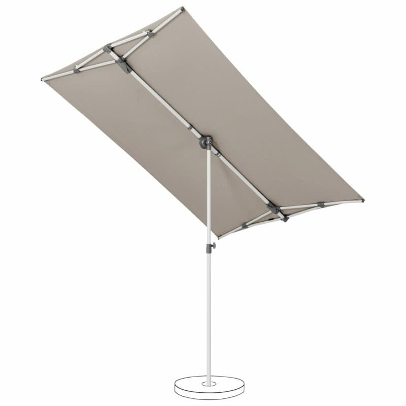 SUNCOMFORT® by GLATZ "Flex-Roof", Sonnenschirm, Dessin 053 - Light taupe