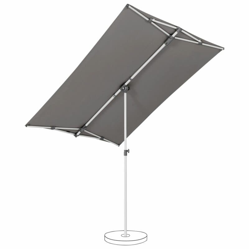 SUNCOMFORT® by GLATZ "Flex-Roof", Sonnenschirm, Dessin 057 - Stonegrey