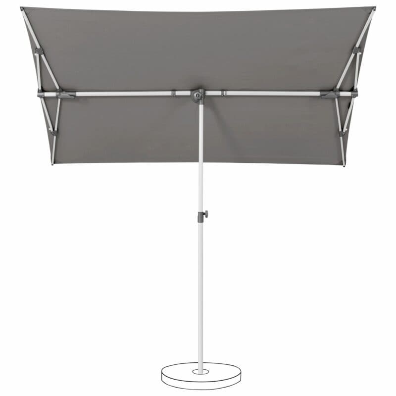 SUNCOMFORT® by GLATZ "Flex-Roof", Sonnenschirm, Dessin 057 - Stonegrey