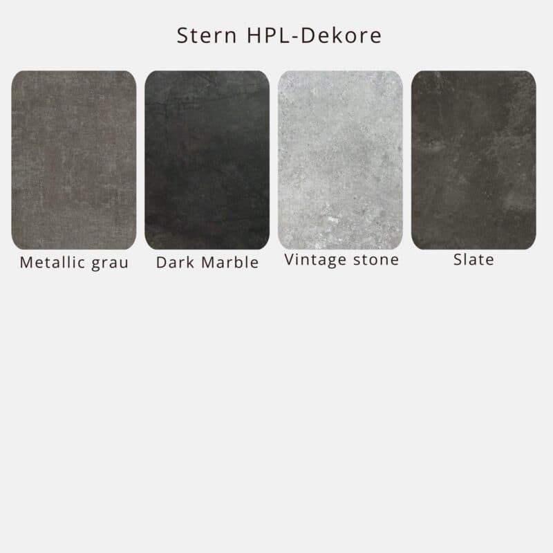 Stern Interno Gartentisch HPL-Dekore